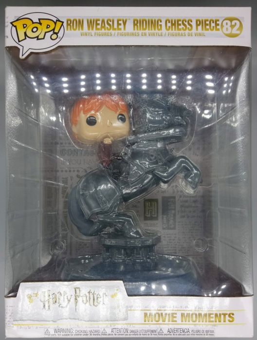 82 Ron Weasley Riding Chess Piece Movie Moment - Harry Potter Funko POP - Damaged Box Funko