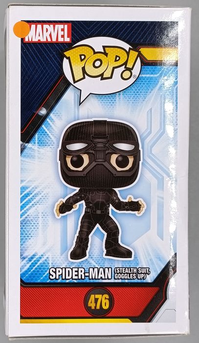 476 Spider-Man (Stealth Suit- Goggles Up) Marvel Far Box Damaged Funko POP