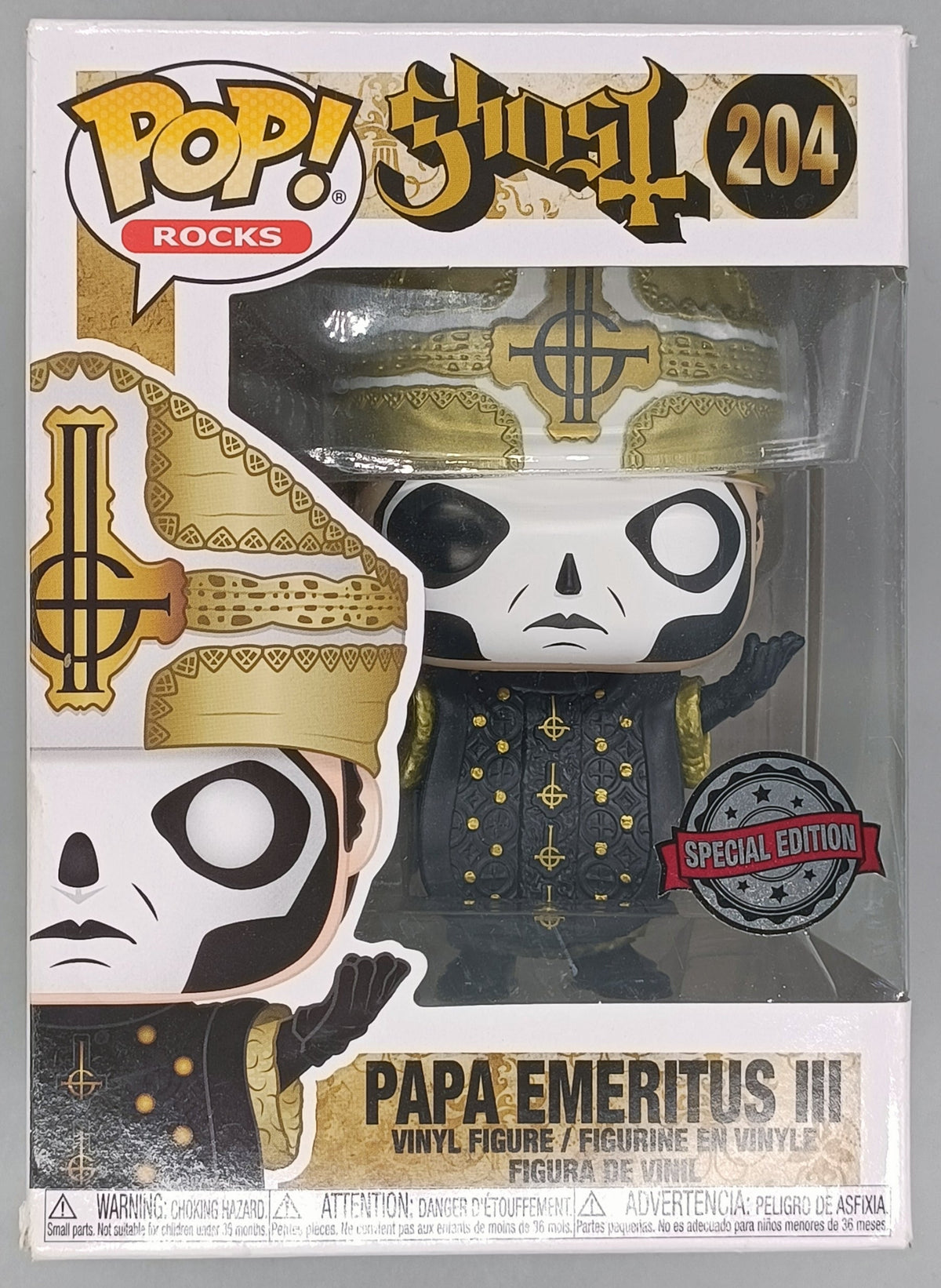 204 Papa Emeritus III - Ghost - Rocks - Box Damaged Funko POP Funko