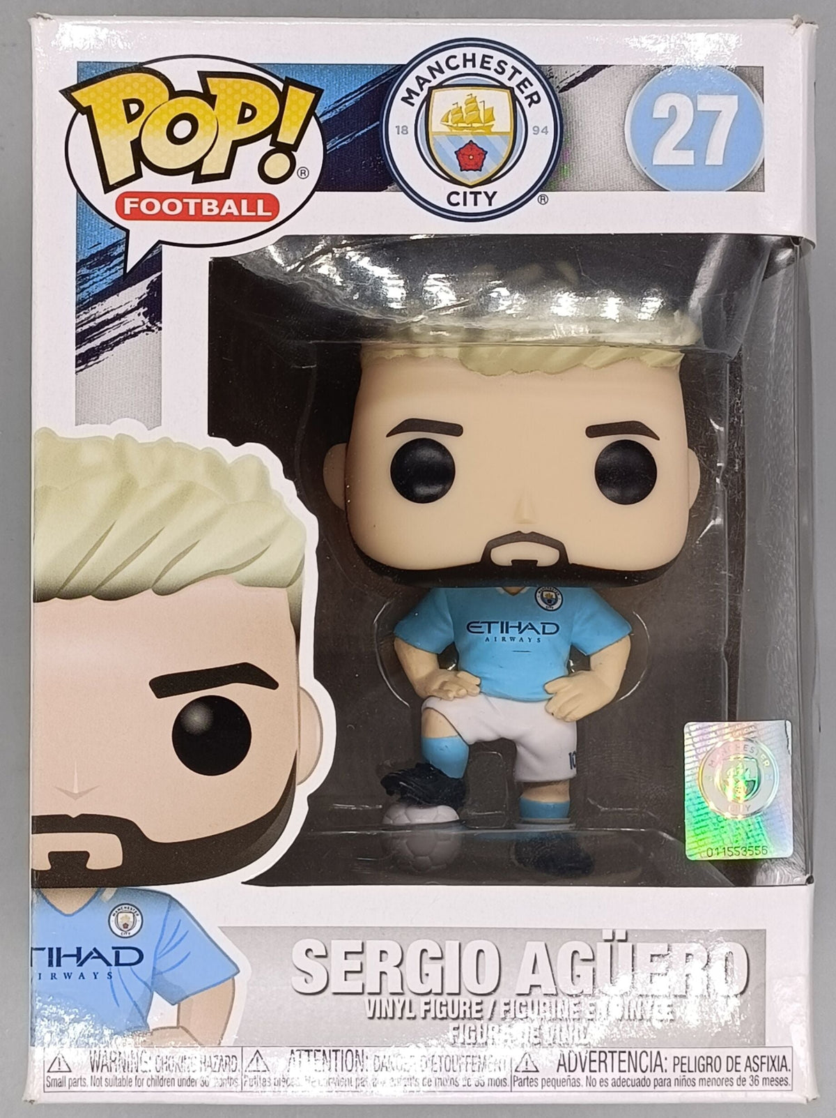 27 Sergio Agüero - Manchester City - Football - Funko POP - Box Damaged Funko