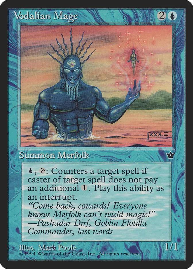 30b - Vodalian Mage - Fallen Empires - Normal - Magic: The Gathering Card