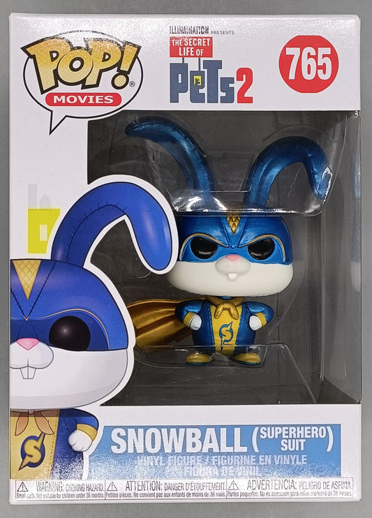 765 Snowball (Superhero Suit) - The Secret Life Of Pets Funko POP