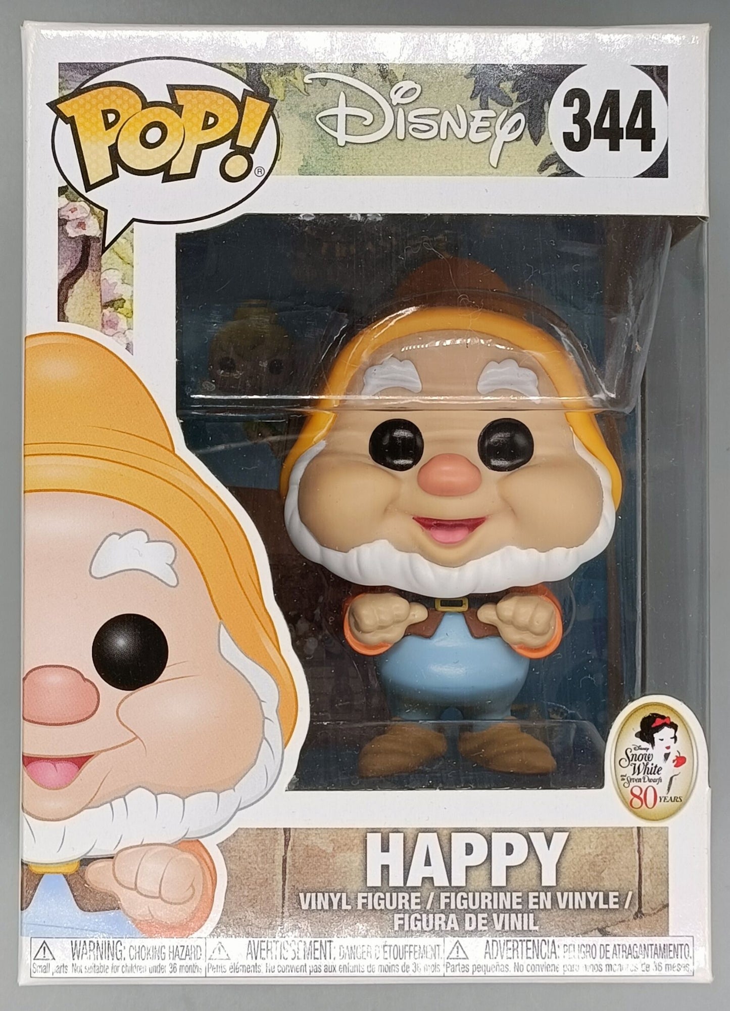 344 Happy - Disney Snow White and the Seven Dwarfs - Funko POP - Box Damaged