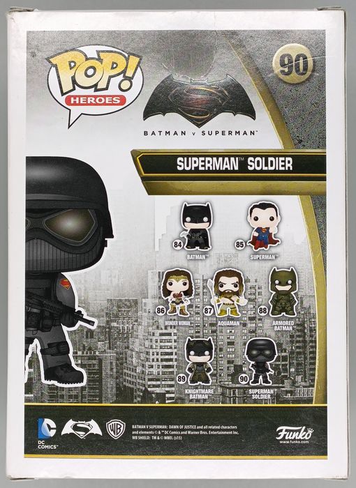 90 Superman Soldier - DC Batman V Superman - Box Damaged Funko POP