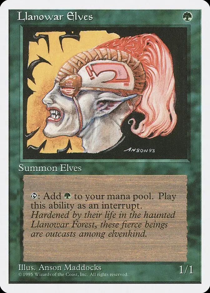 261 - Llanowar Elves - Fourth Edition - Normal - Magic: The Gathering Card