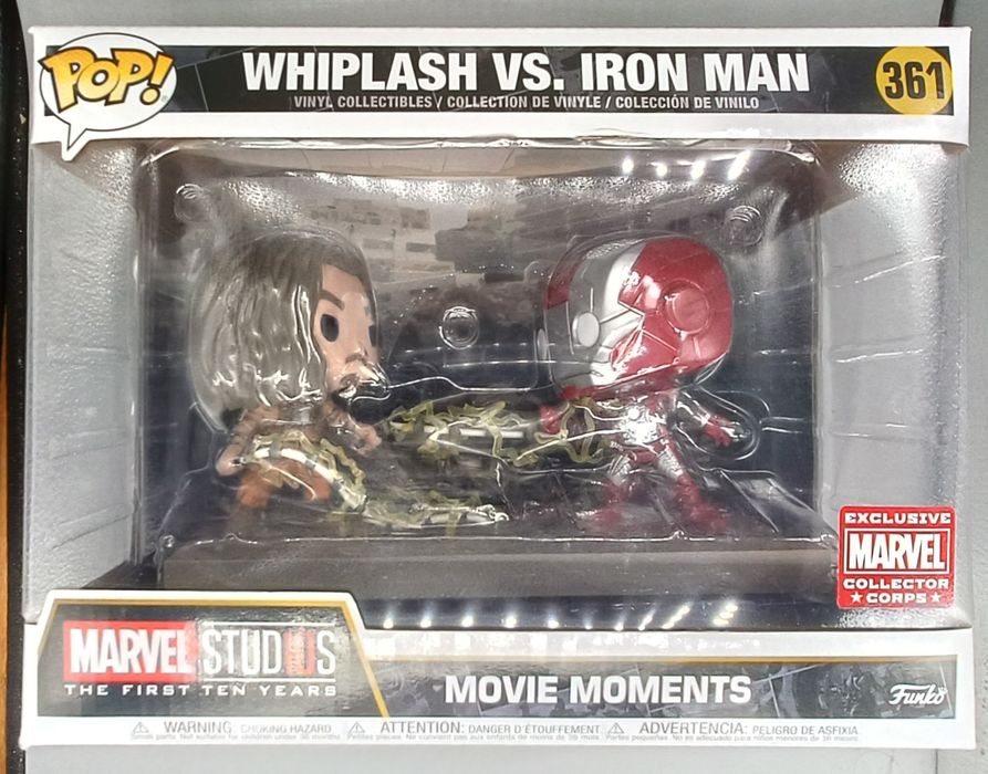 361 Whiplash vs. Iron Man - Movie Moment - Marvel Box Damaged Funko POP Funko