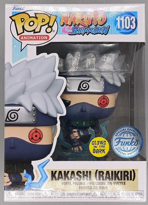 1103 Kakashi (Raikiri) Glow - Naruto Shippuden Funko POP Funko