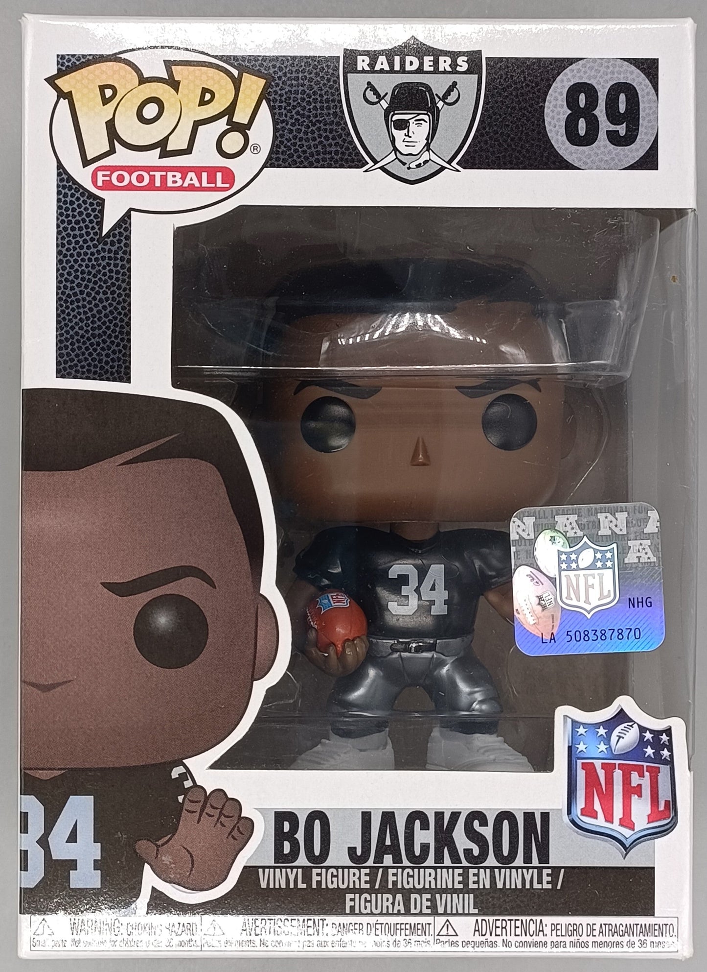 89 Bo Jackson - NFL Raiders - Box Damaged Funko POP