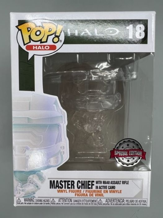 18 Master Chief (with MA40 Assault Rifle in Active Camo) Ha Funko POP Funko