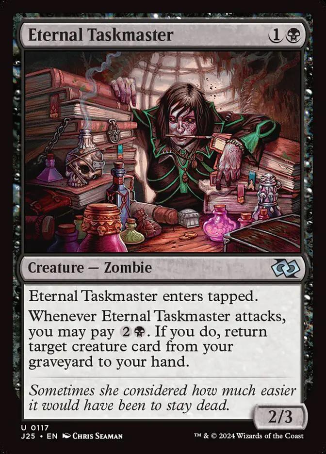 117 - Eternal Taskmaster - Foundations Jumpstart - Normal - Magic: The Gathering Card