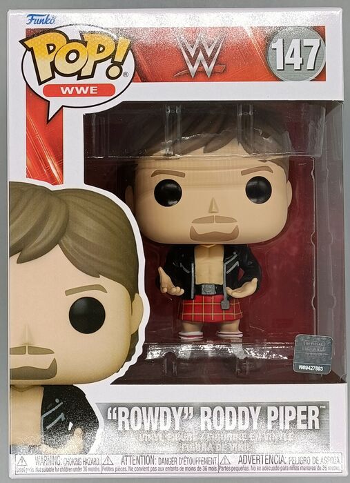 147 Rowdy Roddy Piper - WWE Funko POP - Brand New Funko