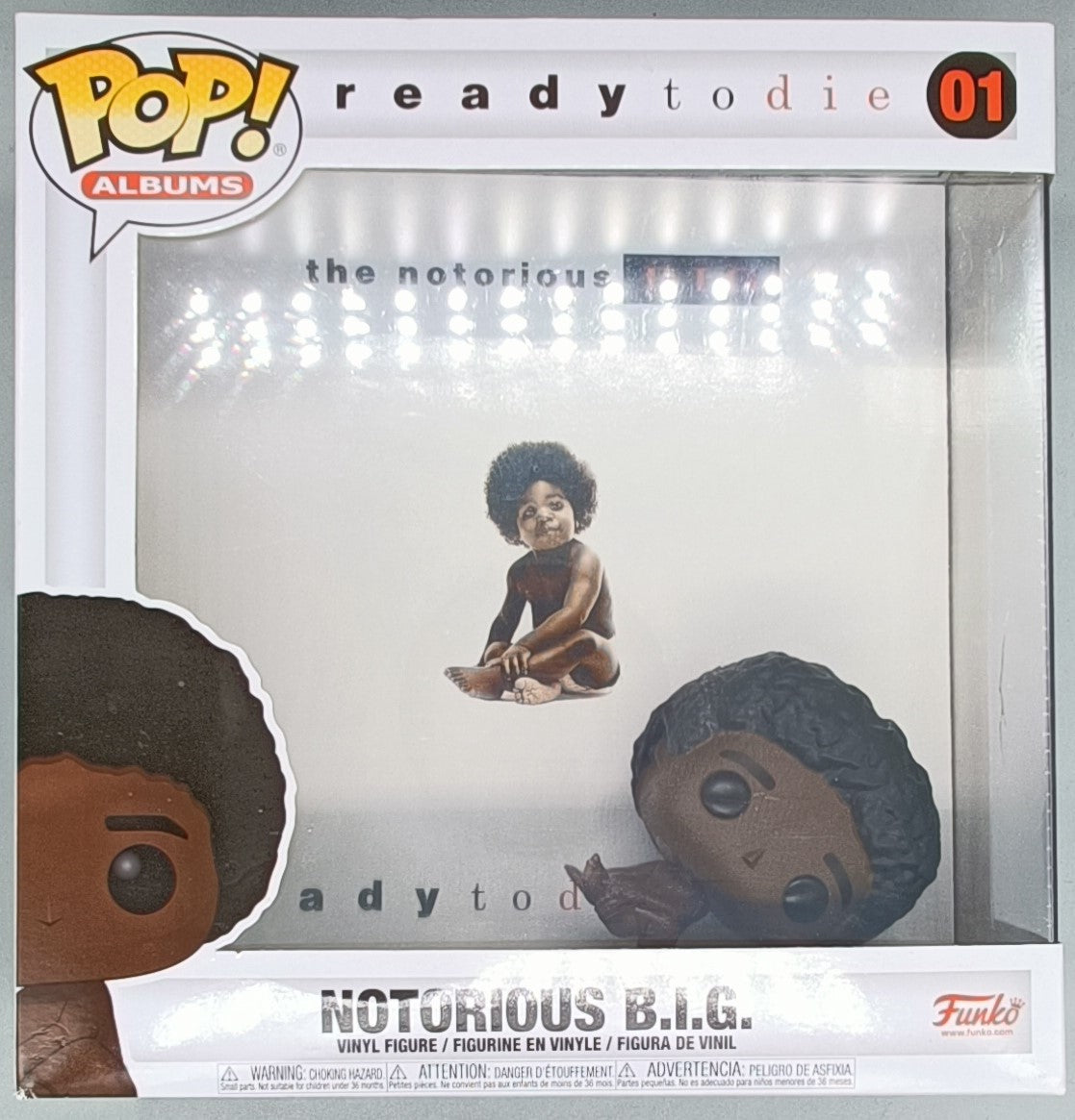 01 Notorious B.I.G. (Ready to Die) Albums Rocks Box Damaged Funko POP Funko