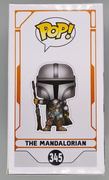 345 The Mandalorian (w/ Beskar Armor- First Edition) Chrome Funko POP