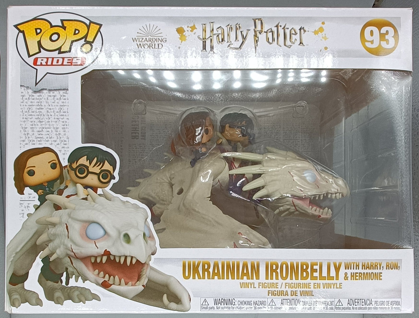 93 Ukrainian Ironbelly (w/ Harry- Hermione- & Ron) Rides Funko POP