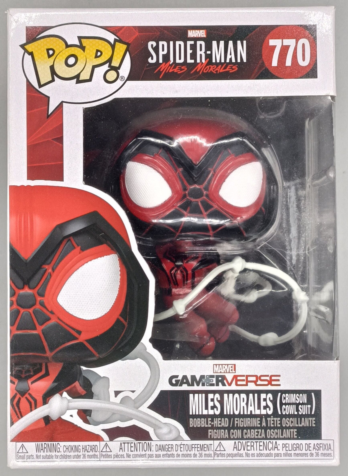 770 Miles Morales (Crimson Cowl Suit) - Marvel Spider-Man - Funko POP - Box Damaged Funko