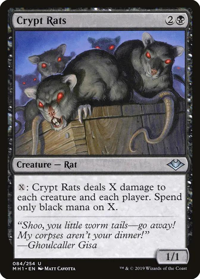 84 - Crypt Rats - Modern Horizons - Normal - Magic: The Gathering Card