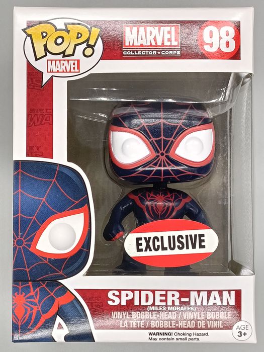 98 Spider-Man (Miles Morales) Marvel Collector Corps Box Damaged Funko POP Funko
