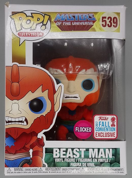 539 Beast Man - Flocked - Masters Of The Universe - 2017 Co Funko POP Funko