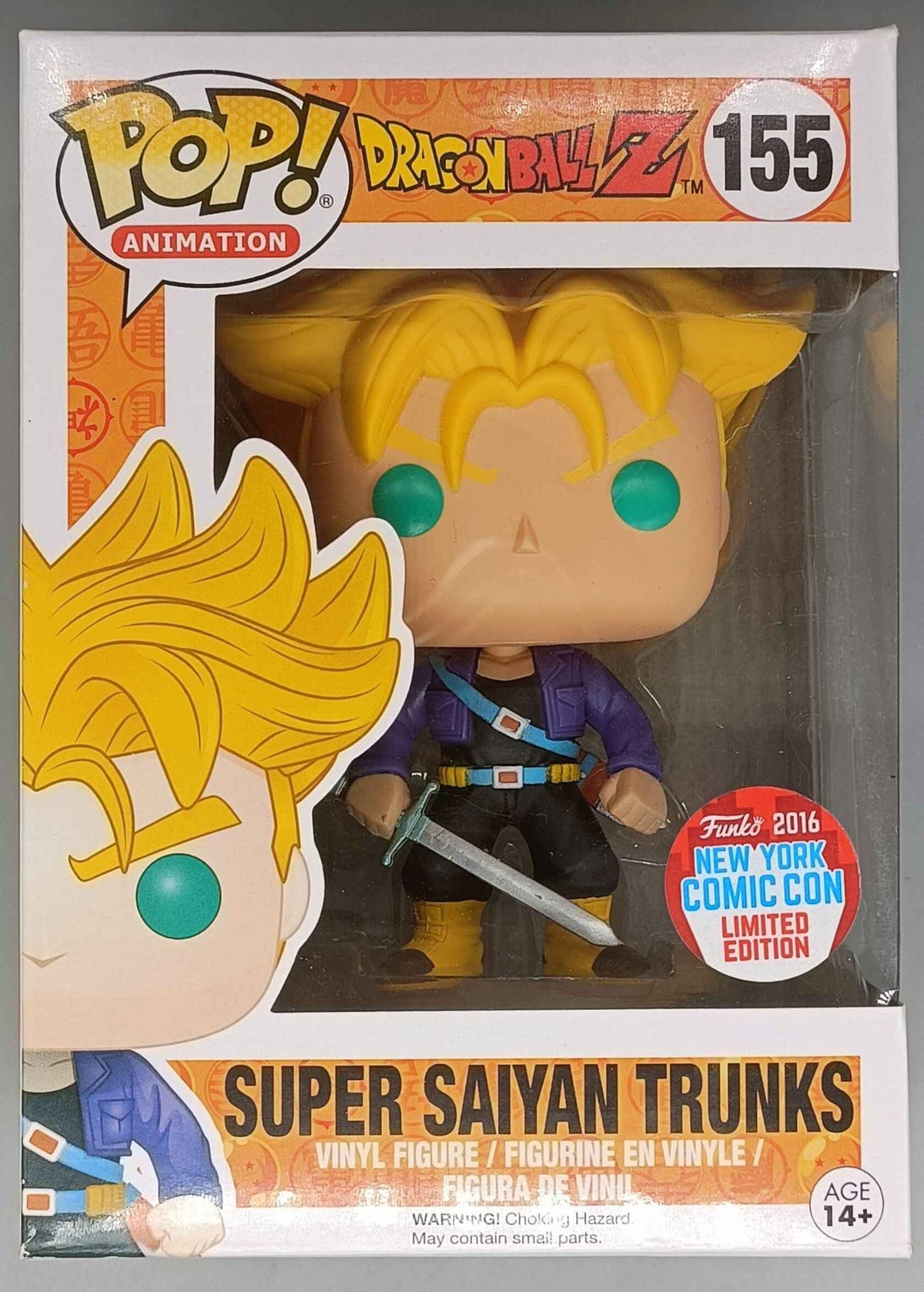 155 Super Saiyan Trunks - Pop Animation - Funko POP - Box Damaged Funko