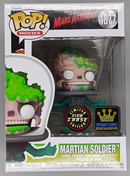 1877 Martian Soldier (Arms Wide) Chase - Mars Attacks Funko POP - Brand New
