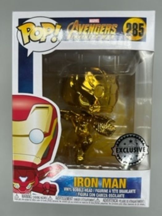 285 Iron Man (Gold) Chrome - Marvel Avengers Infinity War Funko POP Funko