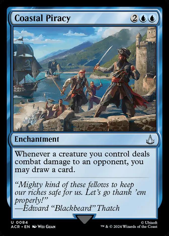 84 - Coastal Piracy - Assassin's Creed - Normal - Magic: The Gathering Card
