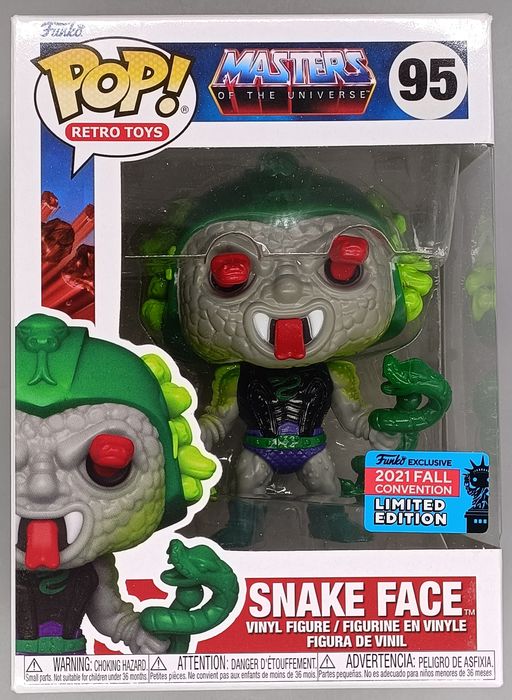95 Snake Face - Masters of the Universe - 2021 Con Funko POP Funko