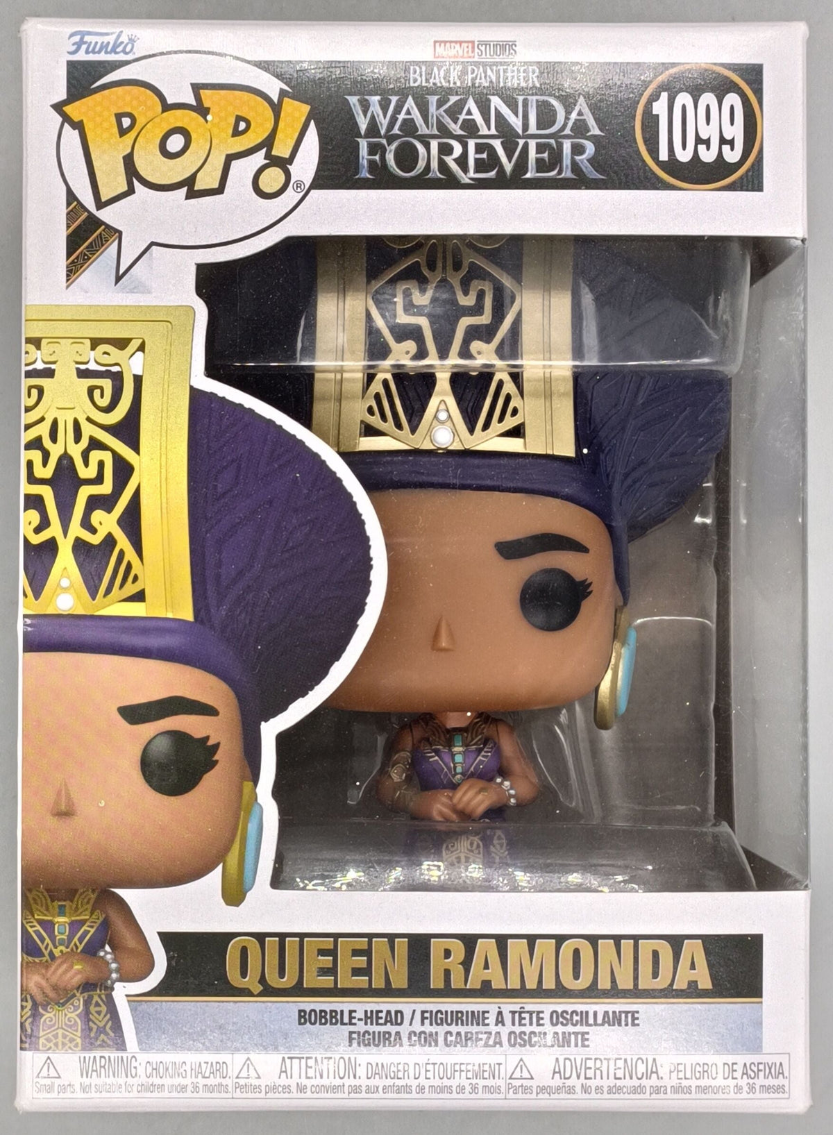 1099 Queen Ramonda - Marvel Black Panther: Wakanda Forever Funko POP - Box Damaged Funko