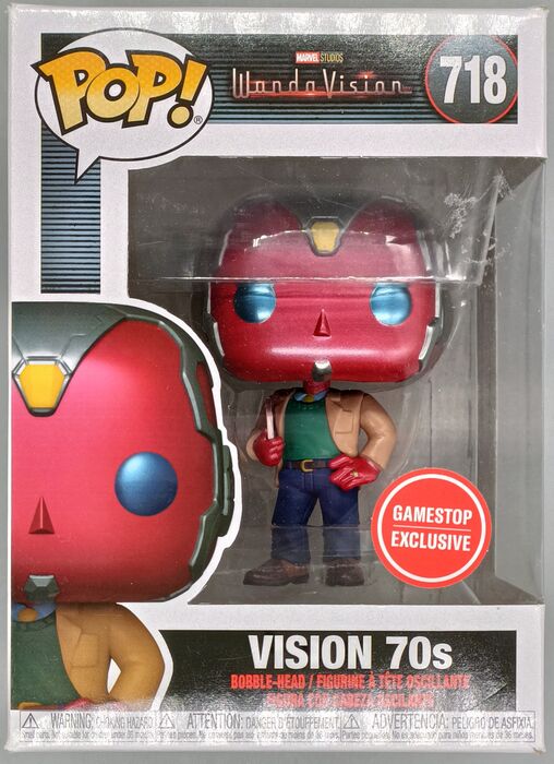 718 70s Vision - Marvel Wandavision - Box Damaged Funko POP Funko