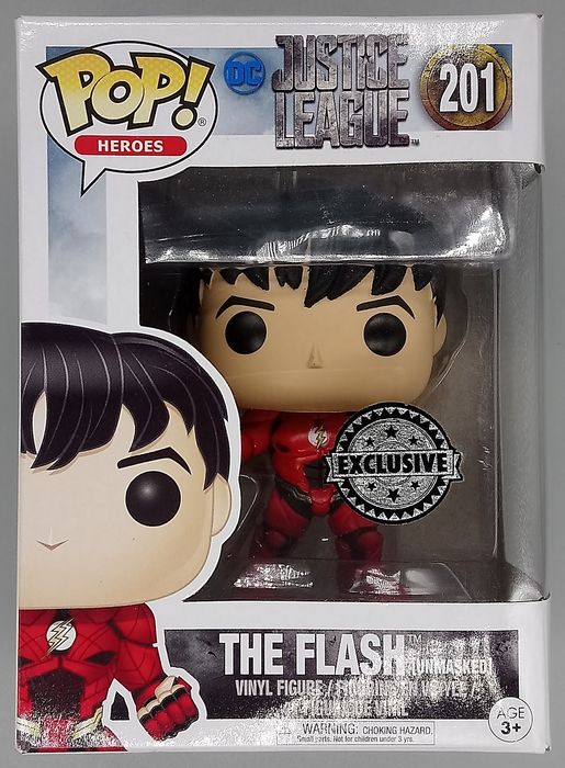 201 The Flash (Unmasked) - DC Justice League - Box Damaged Funko POP Funko