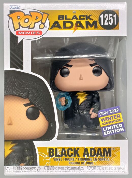 1251 Black Adam (Hooded) - DC Black Adam - 2022 Con Funko POP Funko