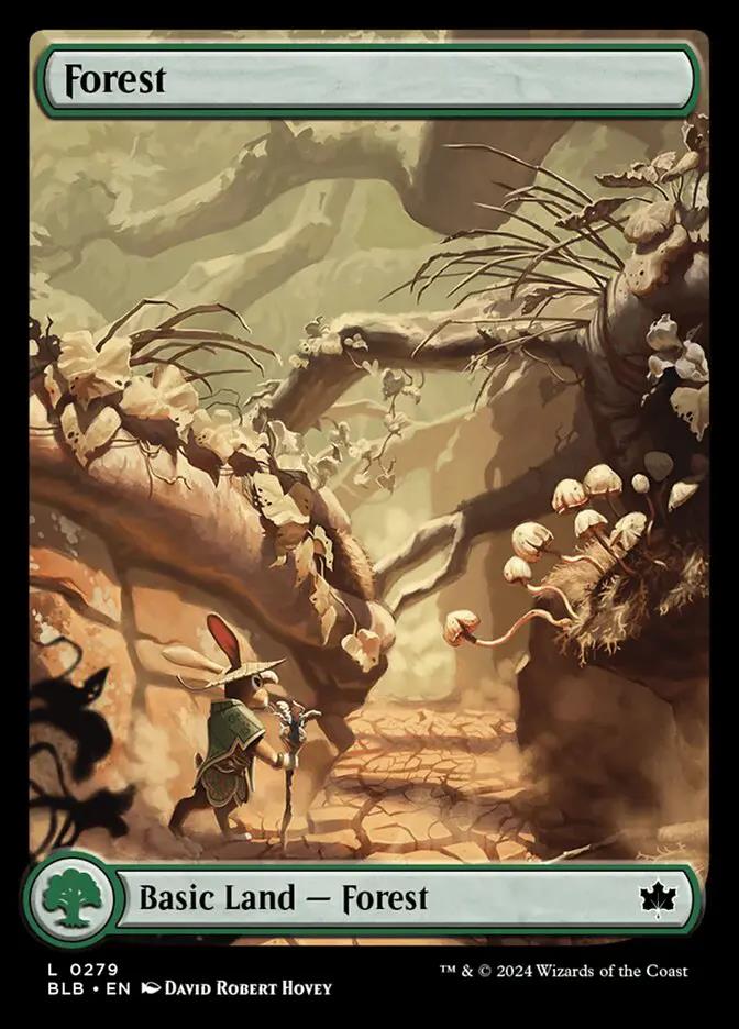 279 - Forest - Bloomburrow - Foil - Magic: The Gathering Card