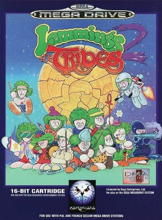 Lemmings 2:The Tribes for Sega MegaDrive Mega Drive - UK CIB Psygnosis