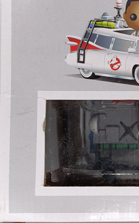 04 Ecto-1 (with Winston Zeddemore) Rides Ghostbuster Box Damaged Funko POP