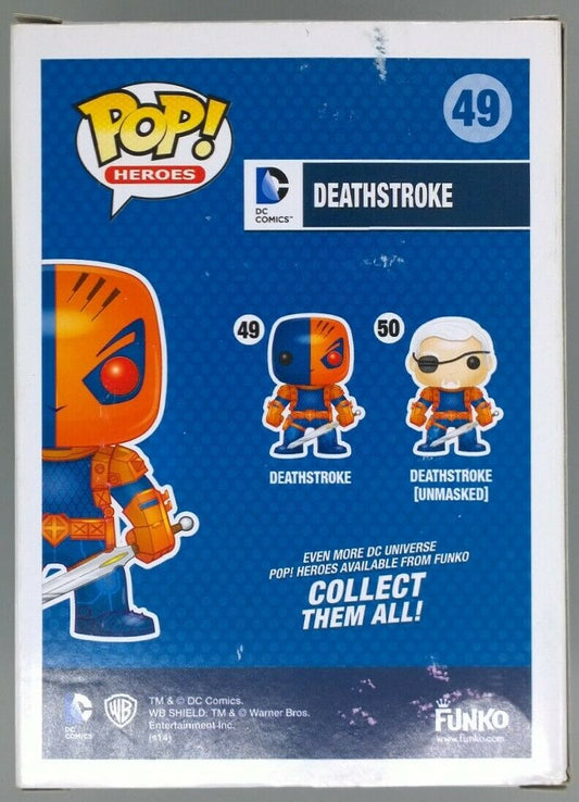 49 Deathstroke - Metallic - DC Heroes - Box Damaged Funko POP