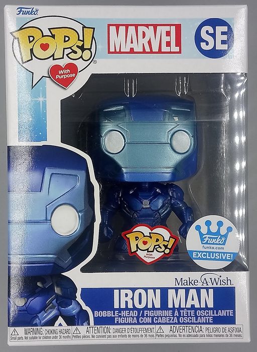 SE Iron Man (Make A Wish) Metallic - Marvel CA Civil War Funko POP Funko