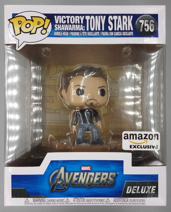 756 Victory Shawarma: Tony Stark - Deluxe - Marvel Avengers Funko POP Funko