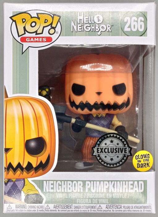 266 Neighbor Pumpkinhead - Glow - Hello Neighbor Funko POP Funko