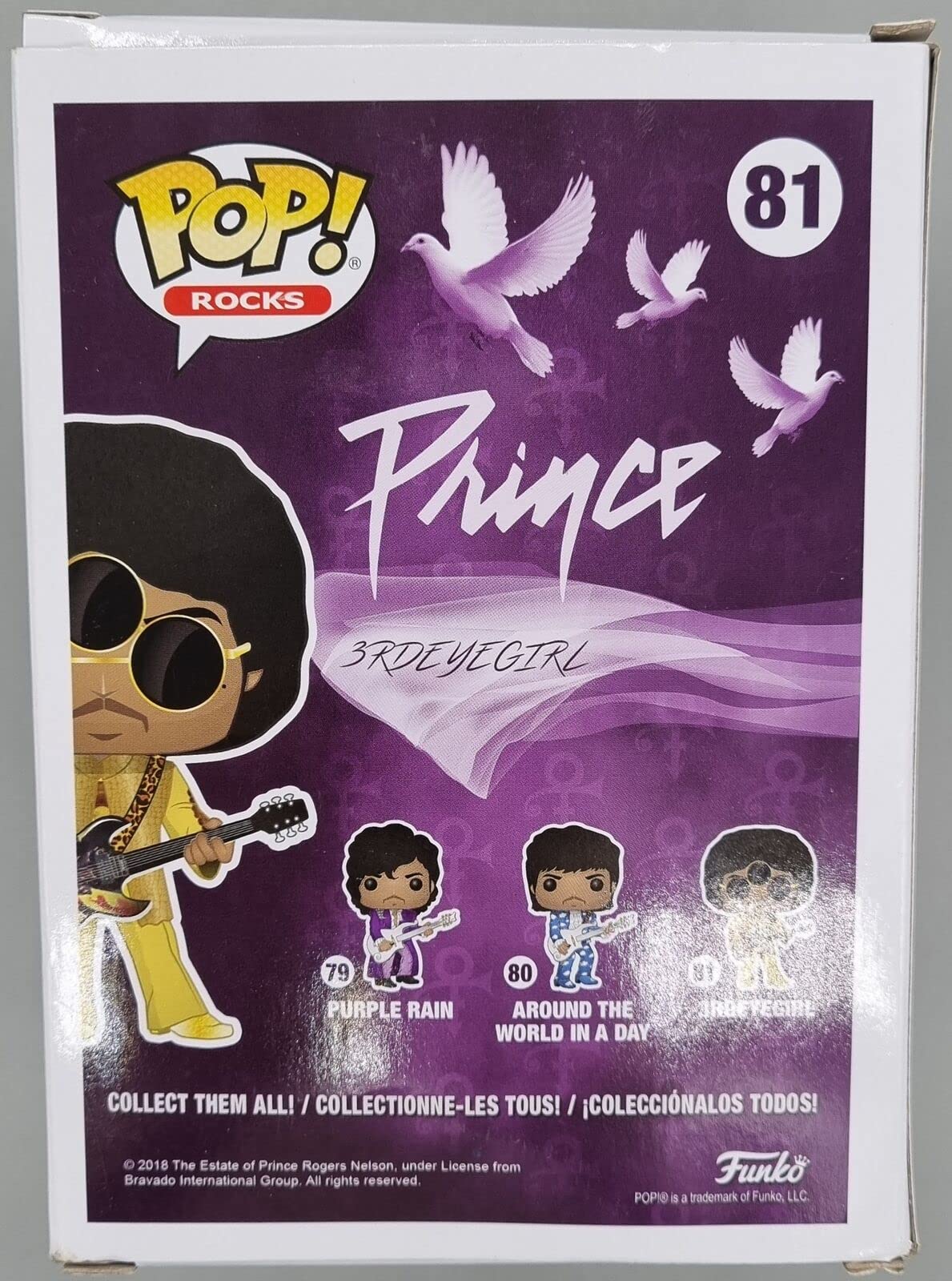 81 Prince (3rd Eye) 2004 Grammys - Rocks Funko POP - Damaged Box
