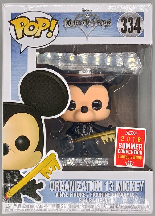 334 Organization 13 Mickey (Unhooded) Disney Kingdom Box Damaged Funko POP