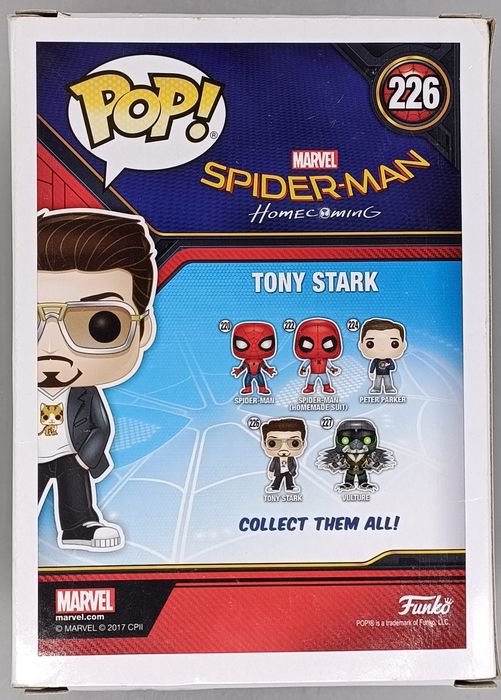 226 Tony Stark - Marvel Spider-Man Homecoming - Box Damaged Funko POP