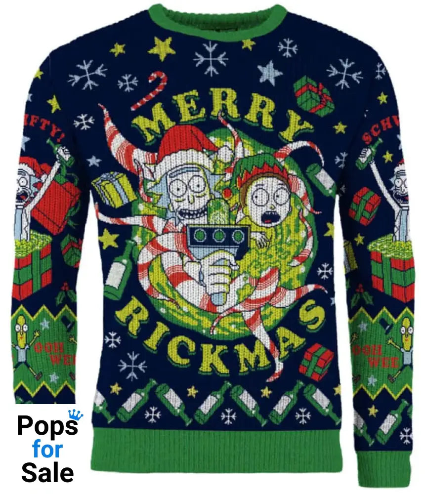 Rick and Morty: Merry Rickmas Christmas Jumper (Size: M)