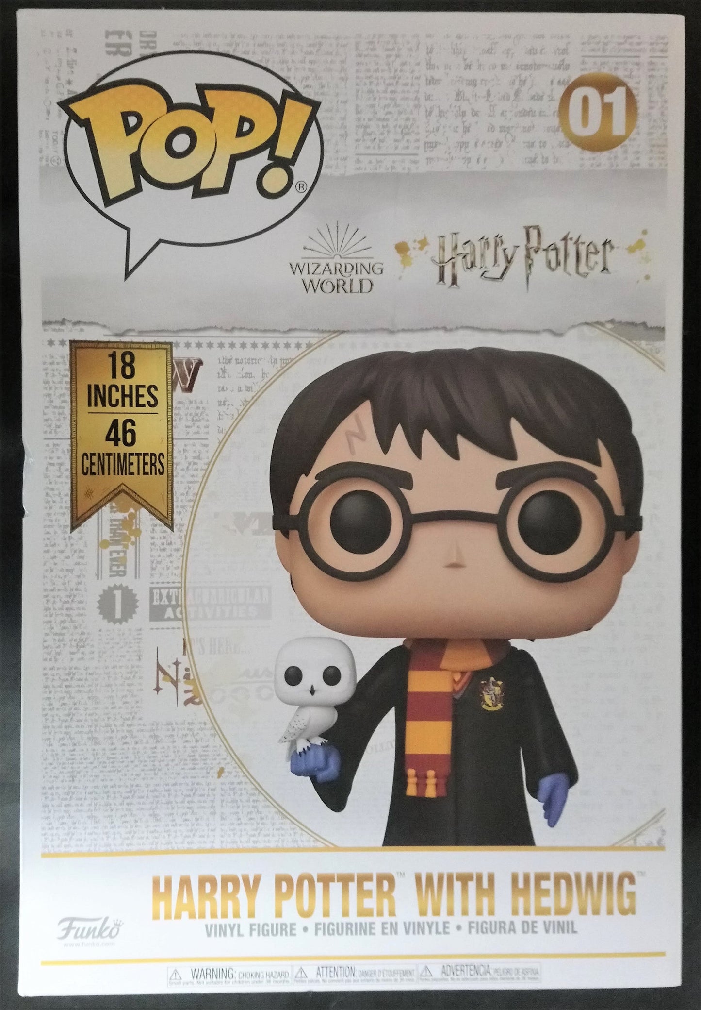 01 Harry Potter (with Hedwig) 18 Inch - Harry Potter Funko POP