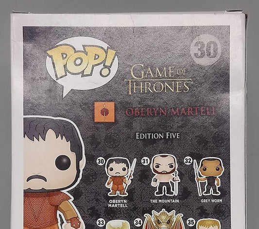 30 Oberyn Martell - Game of Thrones - Box Damaged Funko POP