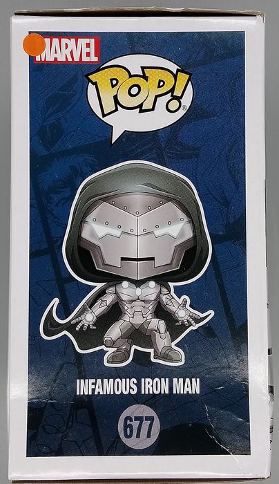 677 Infamous Iron Man - Glow - Marvel - 30000pc Limited Edition Box Damaged Funko POP
