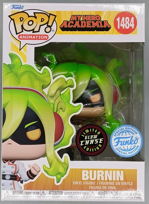 1484 Burnin (Glow Chase) - My Hero Academia Funko POP - Brand New