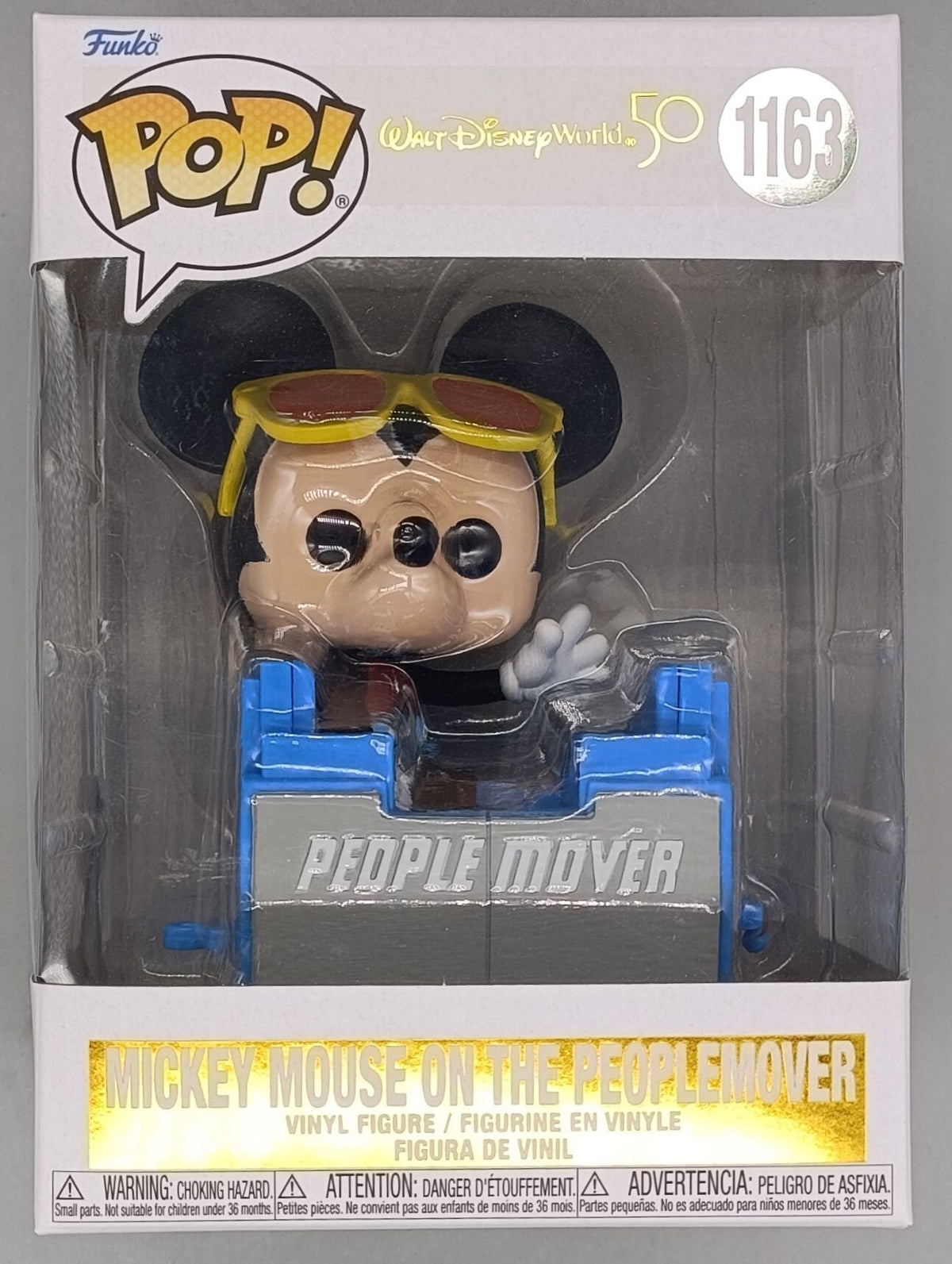 1163 Mickey Mouse (on the PeopleMover) - Disney Funko POP Funko