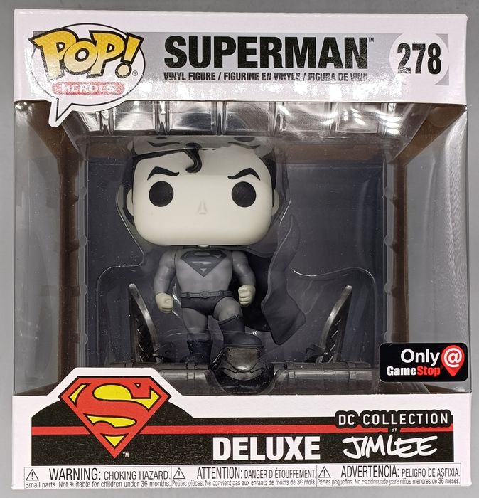 278 Superman - Deluxe B&W - DC Superman Funko POP Funko