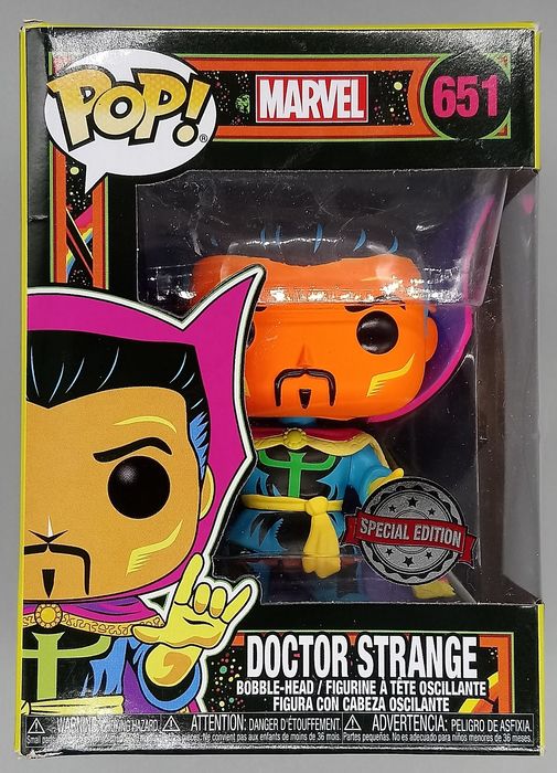 651 Doctor Strange (Blacklight) Marvel - Box damaged Funko POP Funko