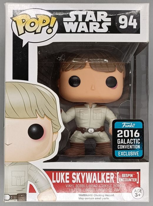 94 Luke Skywalker (Bespin Encounter) Star Wars 2016 Box Damaged Funko POP Funko